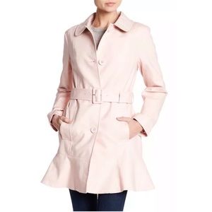 NWT kate spade new york Tulip Hem Trench Coat PINK